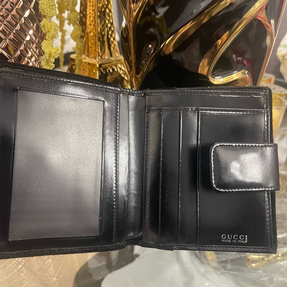 Gucci Black Suede Wallet - Picture 3 of 7